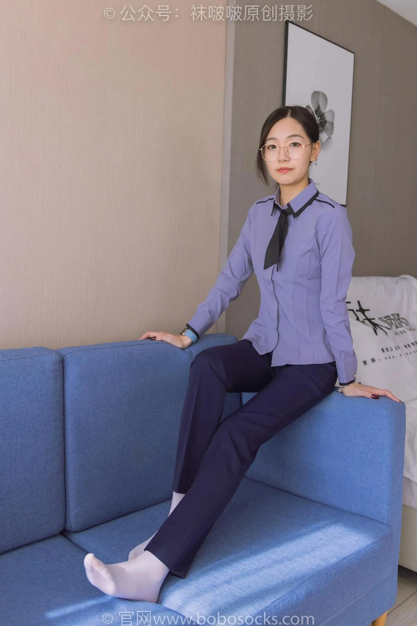 [BoBoSocks袜啵啵]NO.178 小甜豆-高跟鞋、厚白丝、ol风裤里丝 [140P]插图3